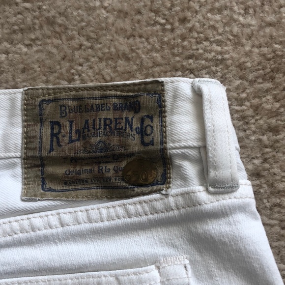 Ralph Lauren white blue label shorts - Picture 3 of 4